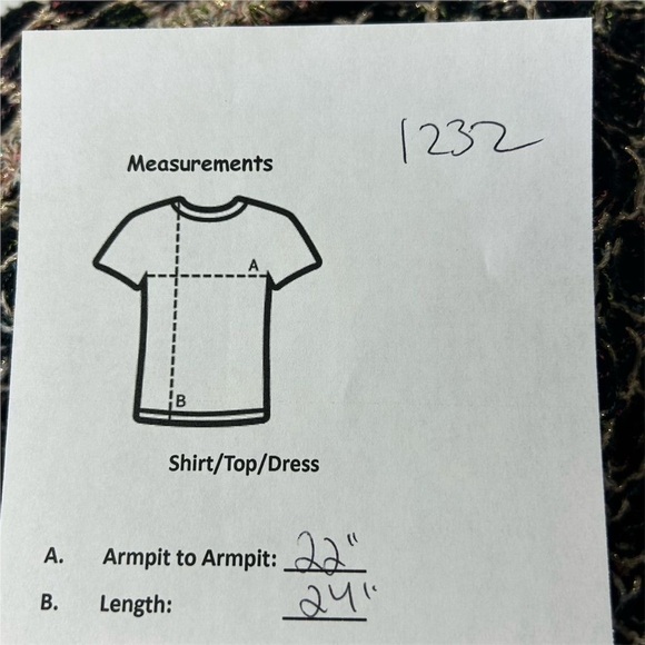 Roz & Ali Women's M Open Front Cardigan with Metallic Threading - Picture 10 of 10